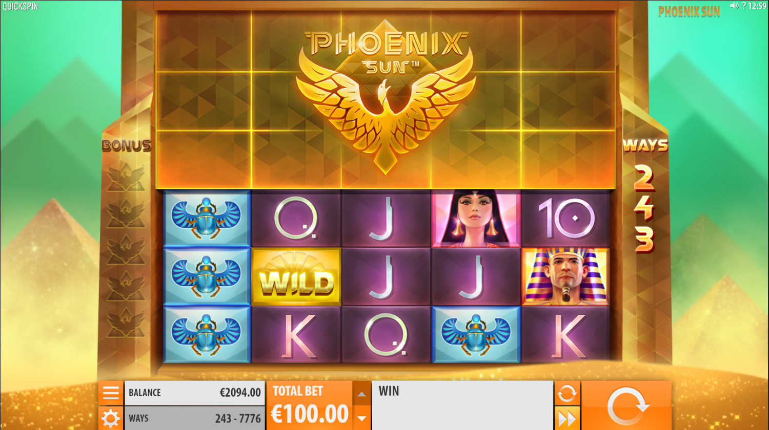 видео-слот Phoenix Sun - Quickspin